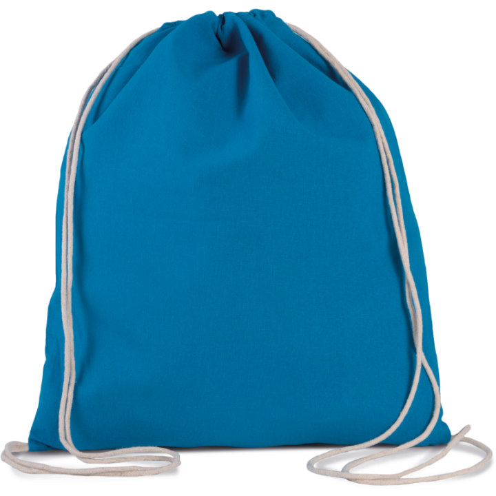 Petit sac à dos en coton BIO avec cordelettes