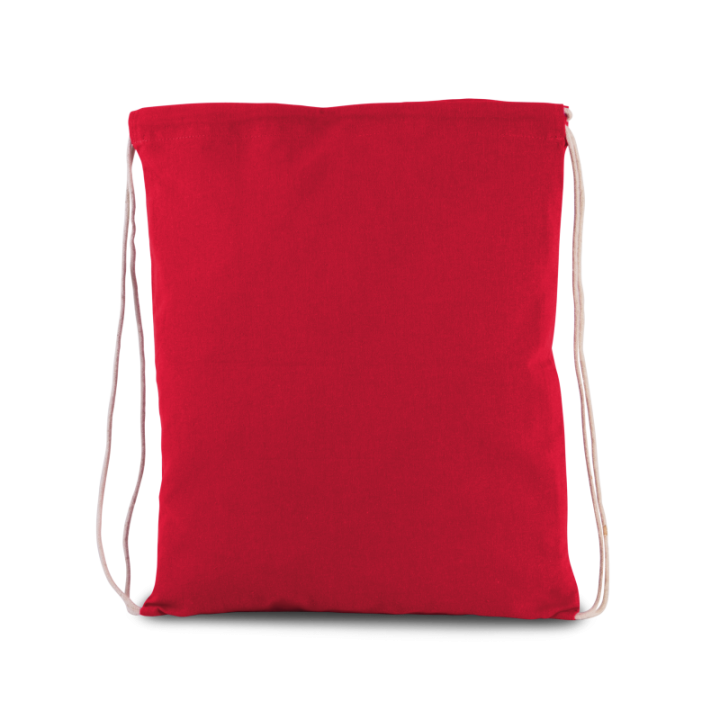 Petit sac à dos en coton BIO avec cordelettes