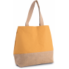 Sac shopping en toiles de coton et jute