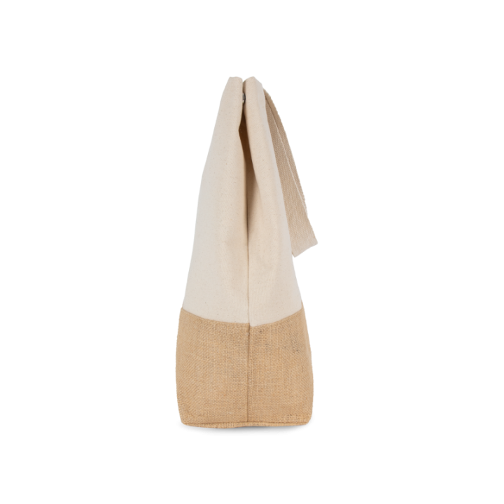 Sac shopping en toiles de coton et jute