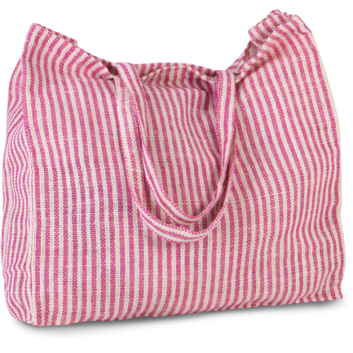 Sac shopping à rayures en juco