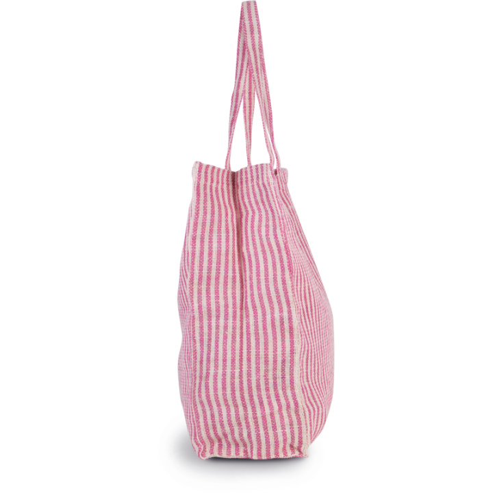 Sac shopping à rayures en juco
