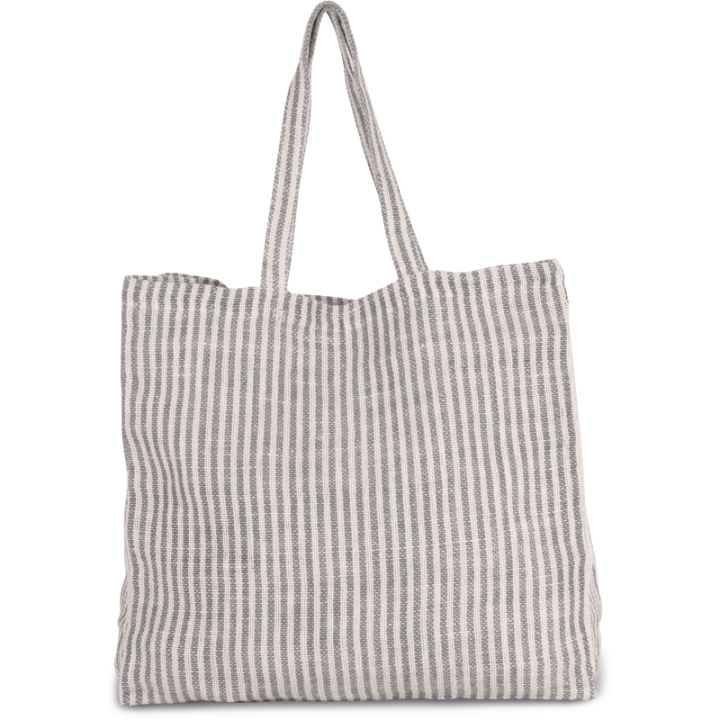Sac shopping à rayures en juco