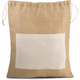 Sac en toile de jute avec cordelettes (2)