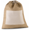 Sac en toile de jute avec cordelettes