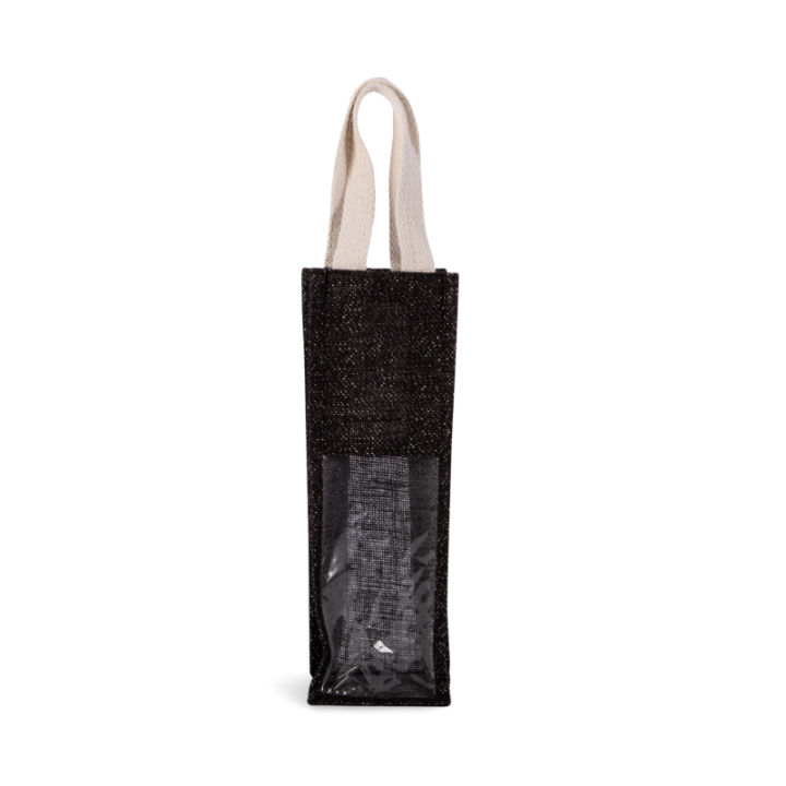Sac porte bouteille en jute KIMOOD