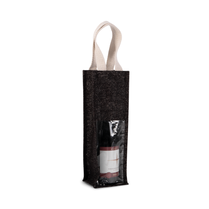 Sac porte bouteille en jute KIMOOD