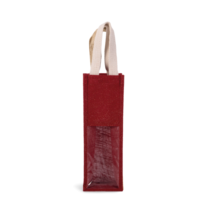 Sac porte bouteille en jute KIMOOD