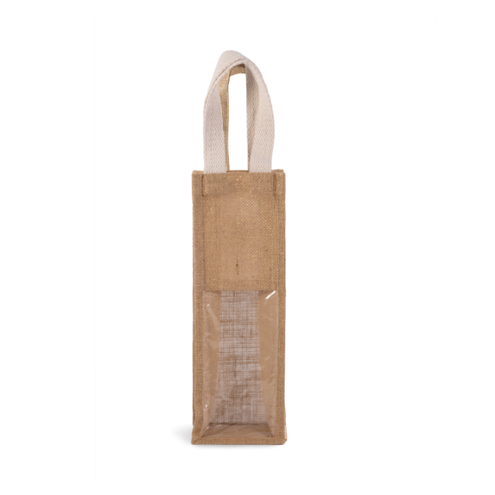 Sac porte bouteille en jute KIMOOD