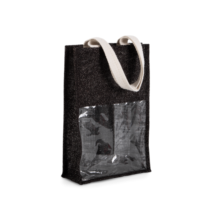 KI0268 - Sac porte bouteilles en jute KIMOOD