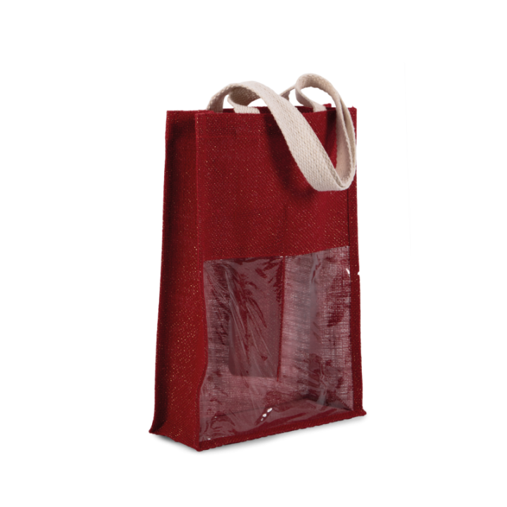 KI0268 - Sac porte bouteilles en jute KIMOOD