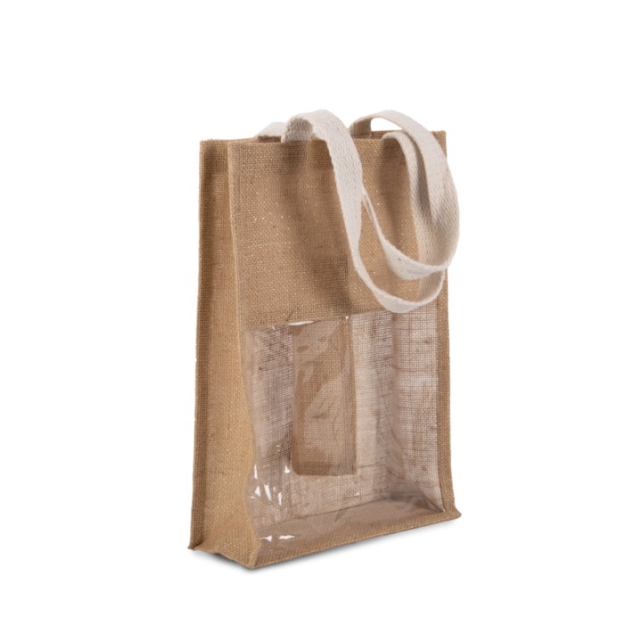 KI0268 - Sac porte bouteilles en jute KIMOOD