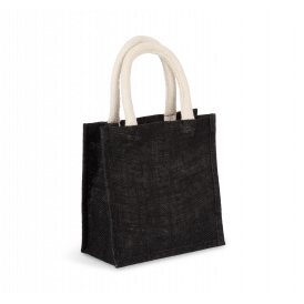 Sac style cabas en toile de jute - petit modèle KIMOOD (2)
