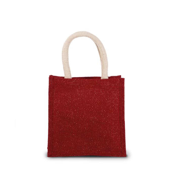 Sac style cabas en toile de jute - petit modèle KIMOOD