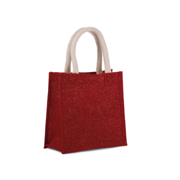 Sac style cabas en toile de jute - petit modèle KIMOOD