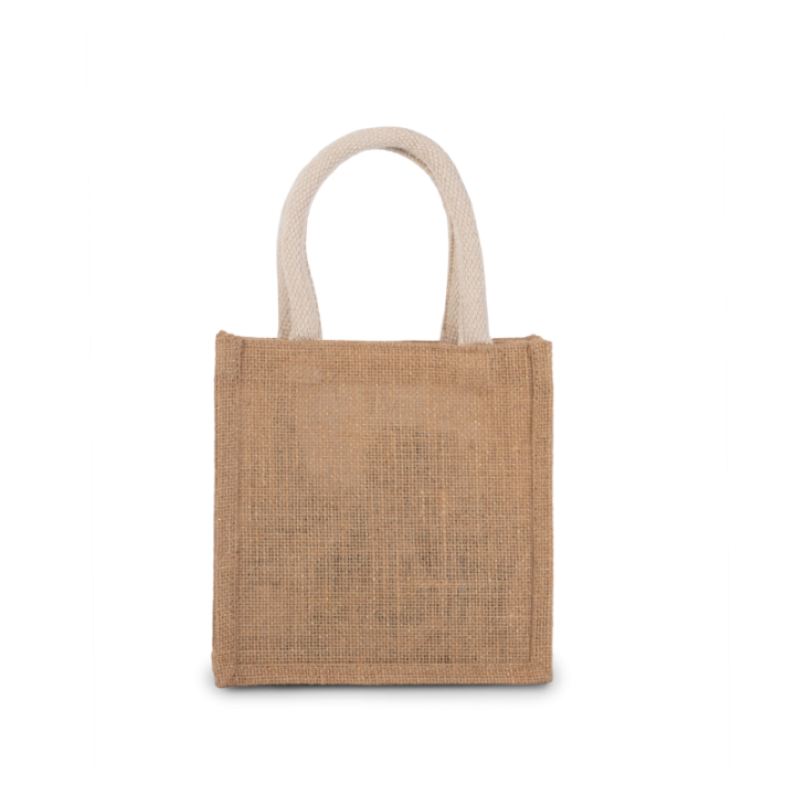 Sac style cabas en toile de jute - petit modèle KIMOOD
