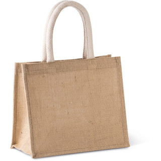 Sac style cabas en toile de jute modèle moyen KIMOOD