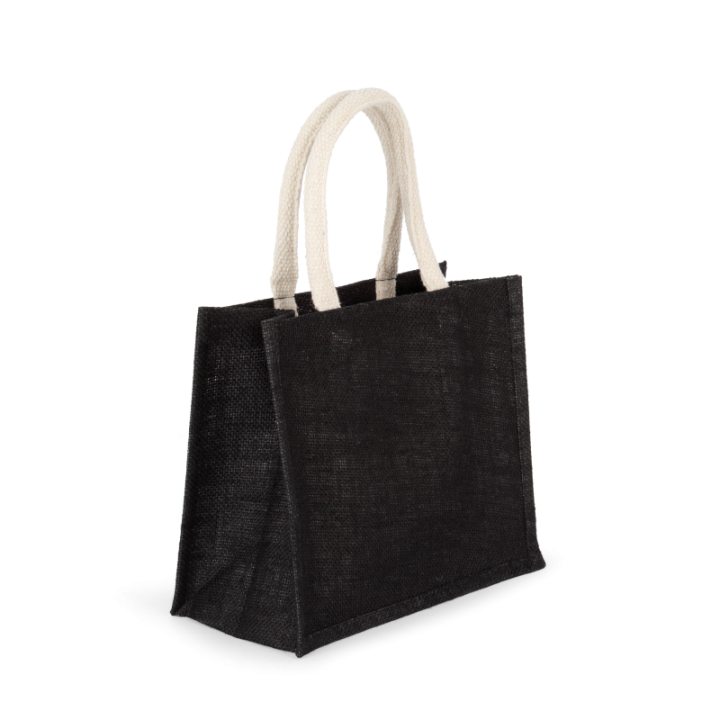 Sac style cabas en toile de jute modèle moyen KIMOOD