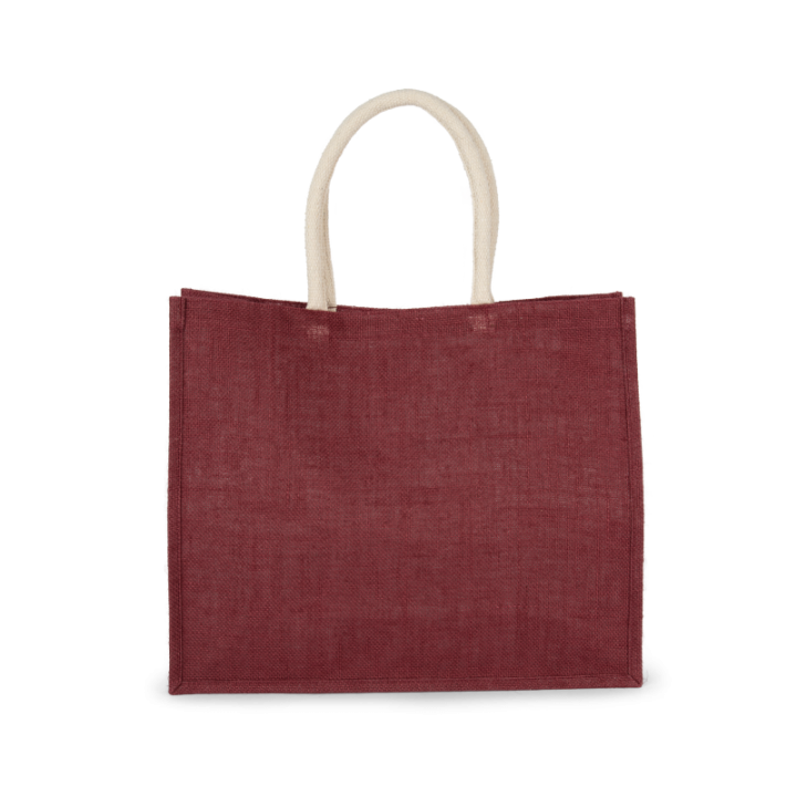 Sac style cabas en toile de jute modèle moyen KIMOOD