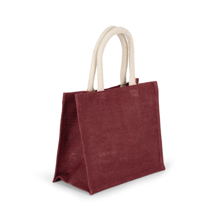Sac style cabas en toile de jute modèle moyen KIMOOD