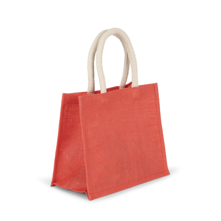 Sac style cabas en toile de jute modèle moyen KIMOOD