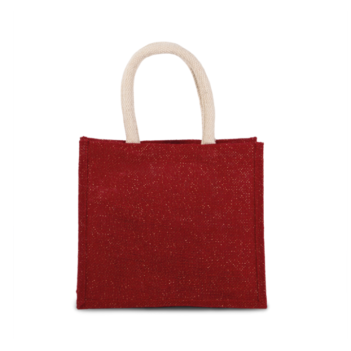 Sac style cabas en toile de jute modèle moyen KIMOOD