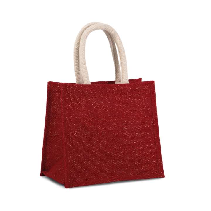 Sac style cabas en toile de jute modèle moyen KIMOOD