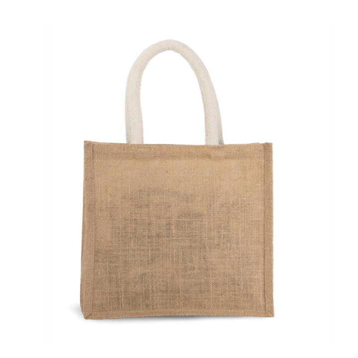 Sac style cabas en toile de jute modèle moyen KIMOOD