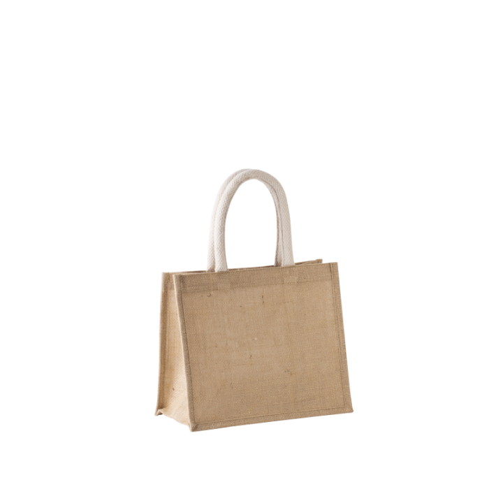 Sac style cabas en toile de jute modèle moyen KIMOOD