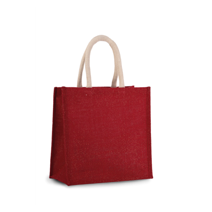 Sac style cabas en toile de jute - grand modèle KIMOOD