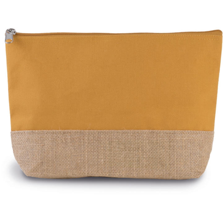 Pochette en toiles de coton et jute