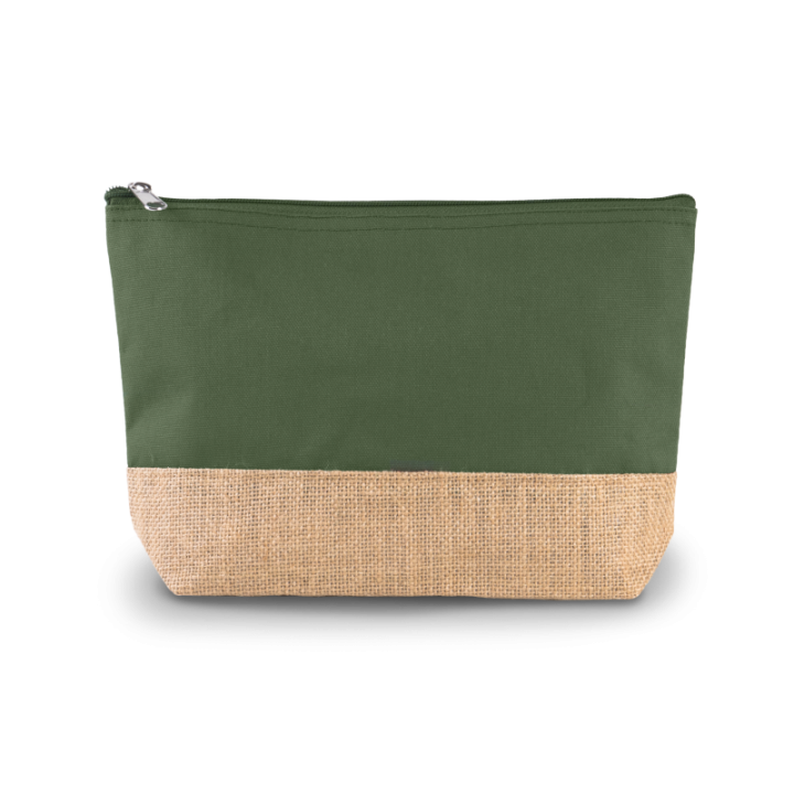 Pochette en toiles de coton et jute