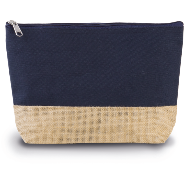 Pochette en toiles de coton et jute