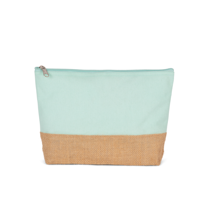 Pochette en toiles de coton et jute
