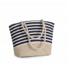 Sac shopping style marin en toile de jute