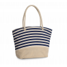 Sac shopping style marin en toile de jute