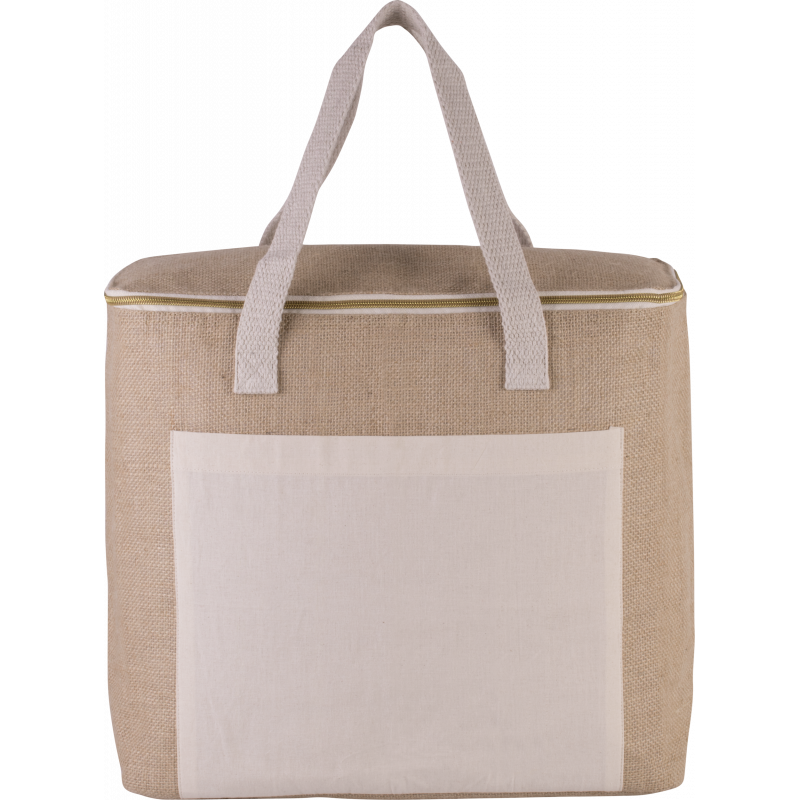 Sac isotherme en jute - grand modèle