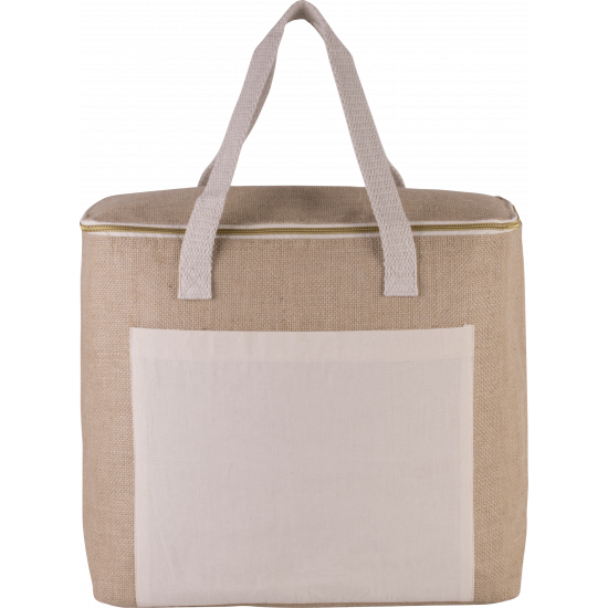 Sac isotherme en jute - grand modèle
