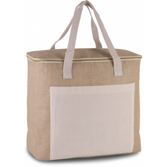 Sac isotherme en jute - grand modèle