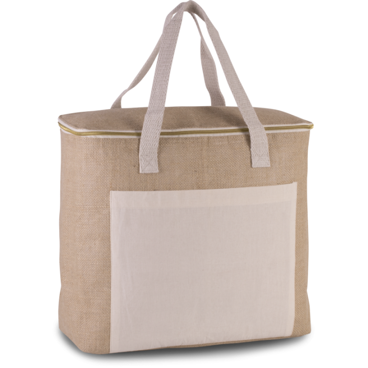 Sac isotherme en jute - grand modèle