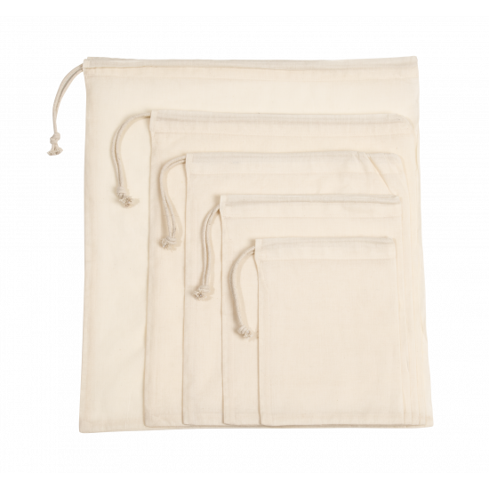 Sac à cordon coulissant en coton biologique