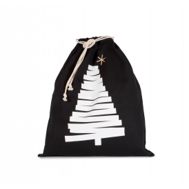 Sac coton à cordon motif sapin (2)