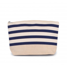Pochette accessoires imprimé marin