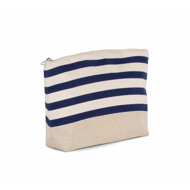 Pochette accessoires imprimé marin
