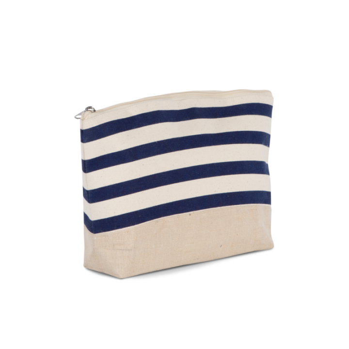 Pochette accessoires imprimé marin