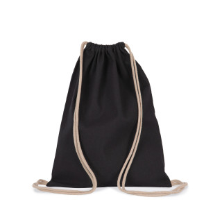 Sac à dos en tissu recyclé à cordon coulissant