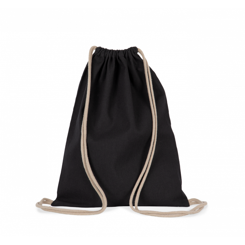 Sac à dos en tissu recyclé à cordon coulissant