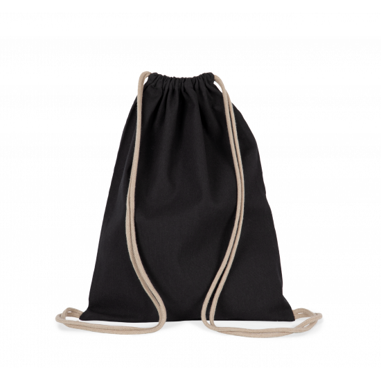 Sac à dos en tissu recyclé à cordon coulissant