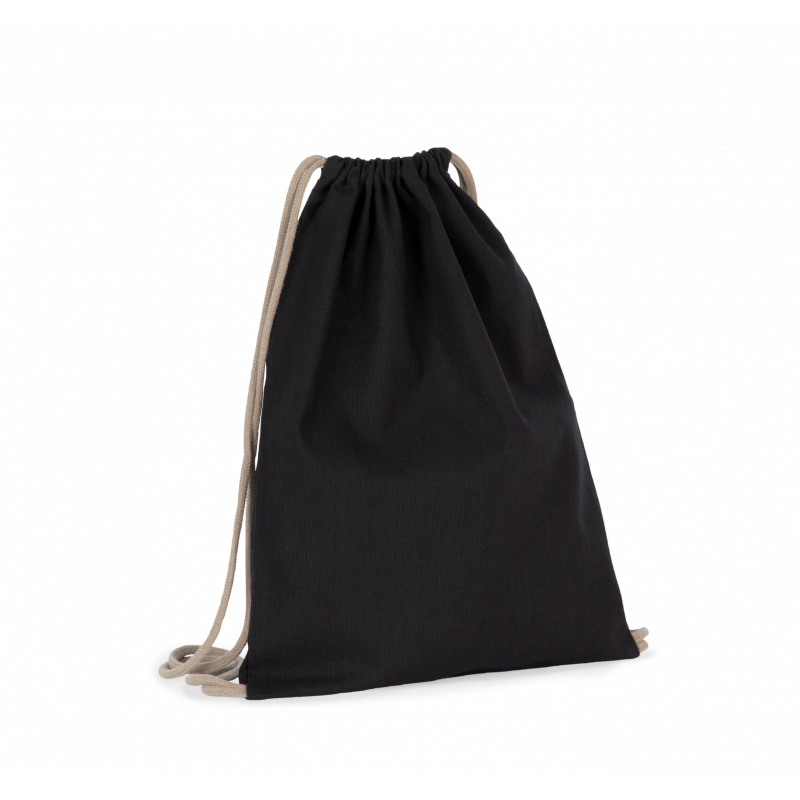 Sac à dos en tissu recyclé à cordon coulissant