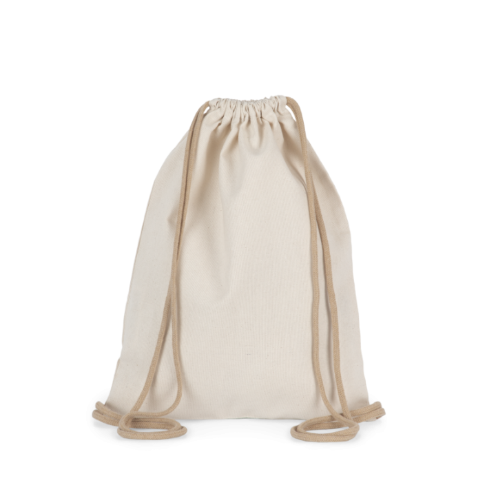 Sac à dos en tissu recyclé à cordon coulissant